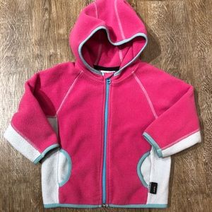 Hanna Andersson 80 Polartec fleece hooded jacket